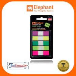 Elephant Page Marker White Mixed 5pcs pack